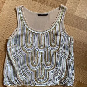 Hazel Sequin Sleeveless Top
